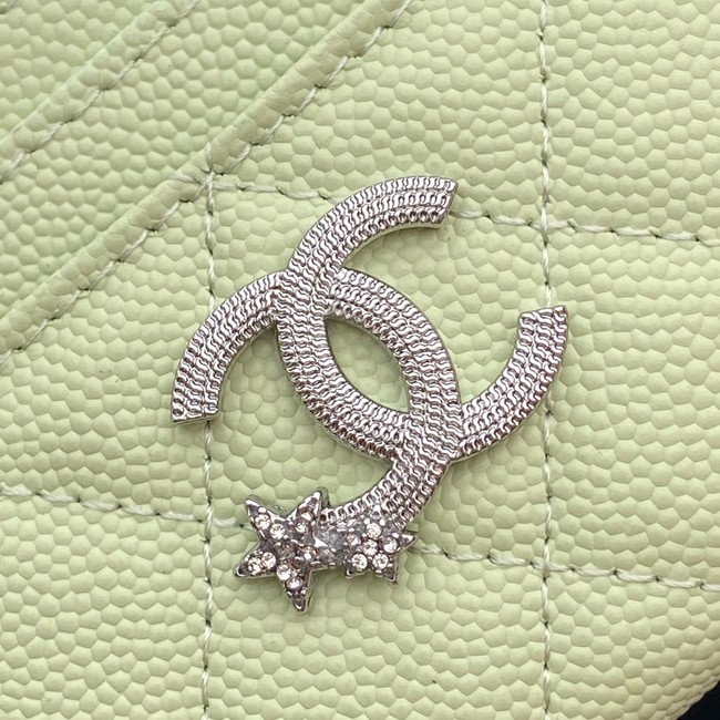Chanel Classic Card Holder AP4814 light green