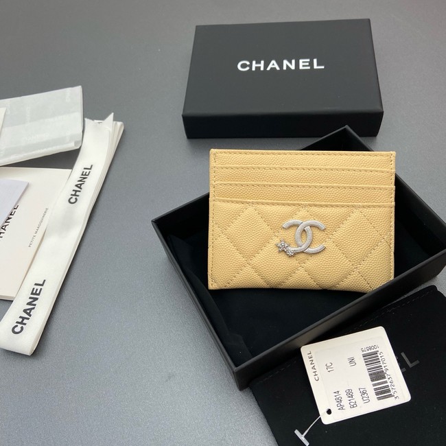Chanel Classic Card Holder AP4814 yellow