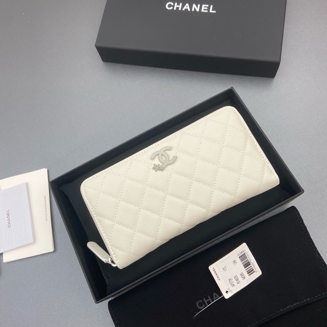 Chanel Classic Zipped Wallet 3726 Cream
