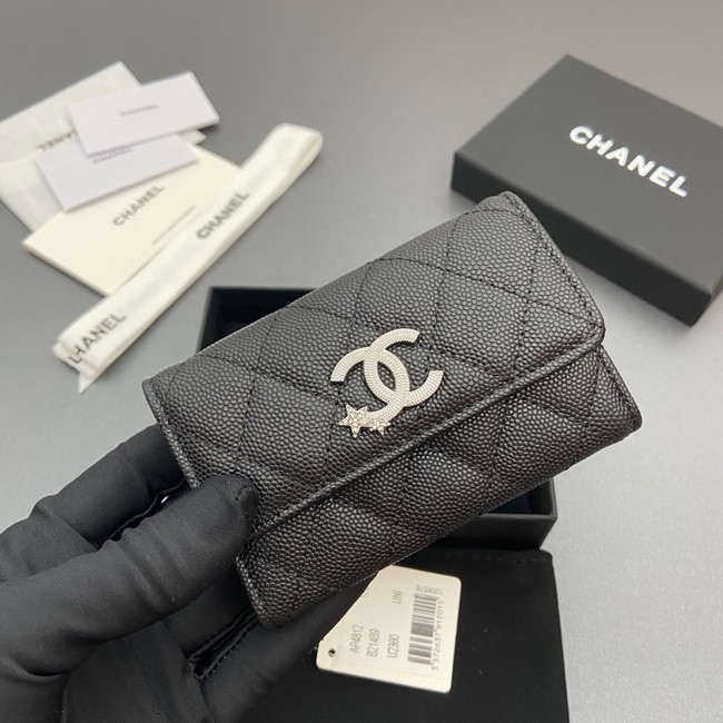 Chanel Flap Card Holder AP4812 black