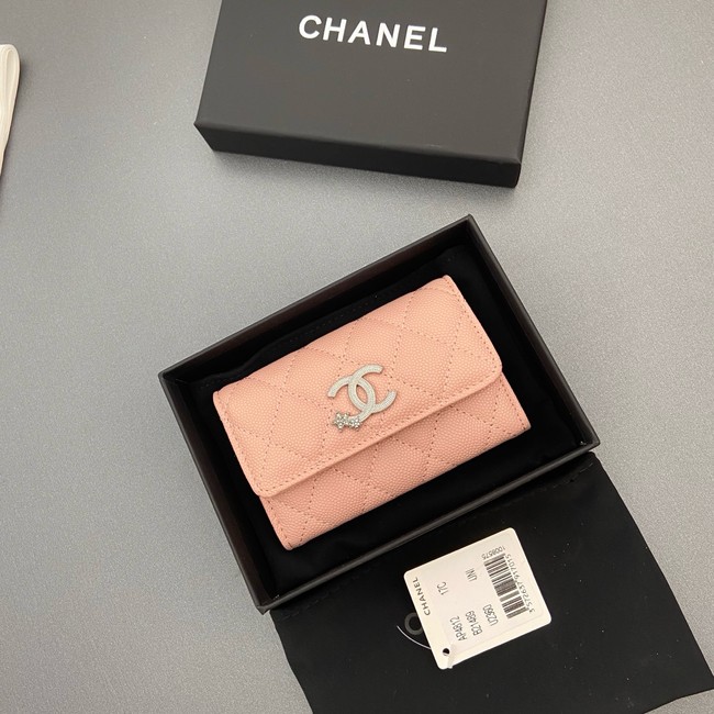 Chanel Flap Card Holder AP4812 pink