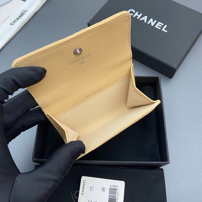 Chanel Flap Card Holder AP4812 yellow