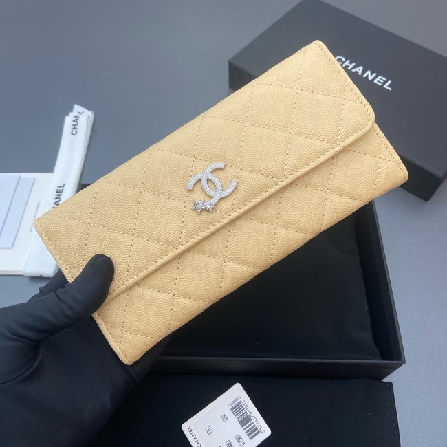 Chanel Long Flap Wallet AP3724 yellow