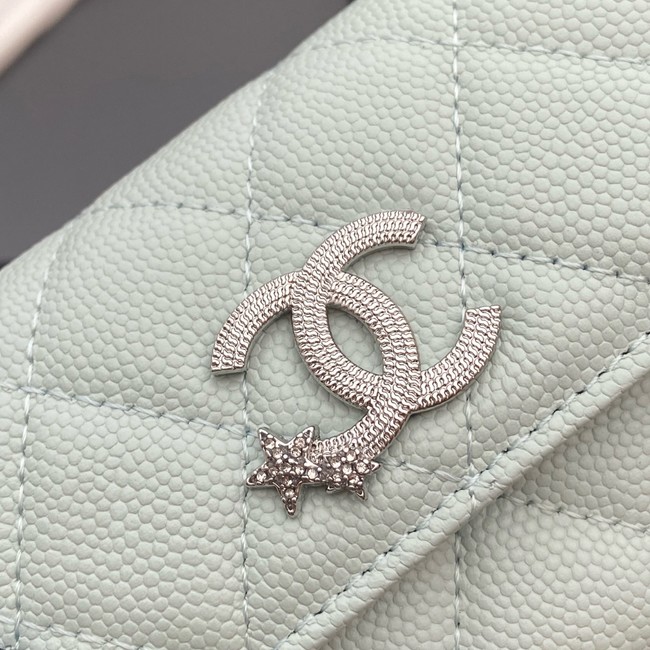 Chanel Flap Card Holder AP4812 Light Blue