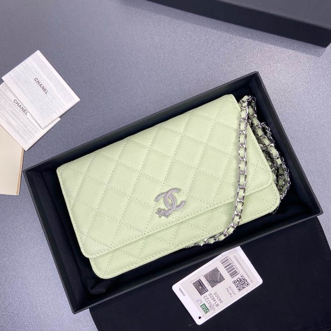 Chanel Wallet On Chain AP3723 light green