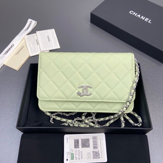 Chanel Wallet On Chain AP3723 light green