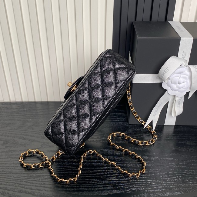 CHANEL Clutch With Chain AS2701 black&gold Metal