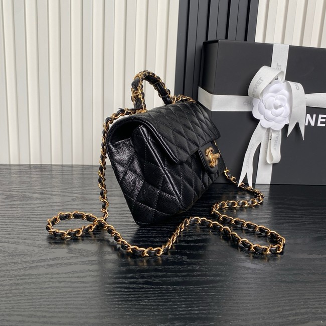 CHANEL Clutch With Chain AS2701 black&gold Metal