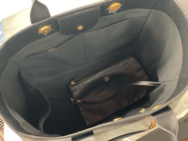 CHANEL Large Tote A66941 black