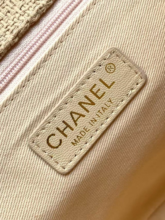 CHANEL Maxi Flapbag AS0003 Apricot
