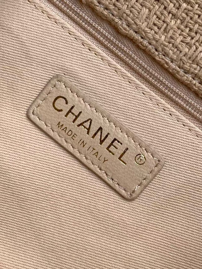 CHANEL small Flap Bag AS0001 Apricot