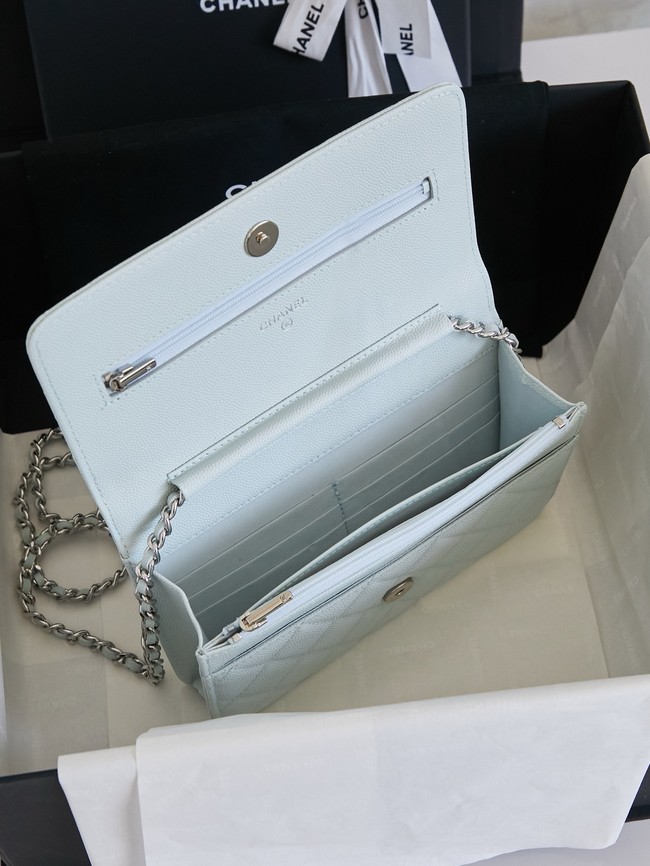CHANEL Wallet On Chain AP3723 light blue