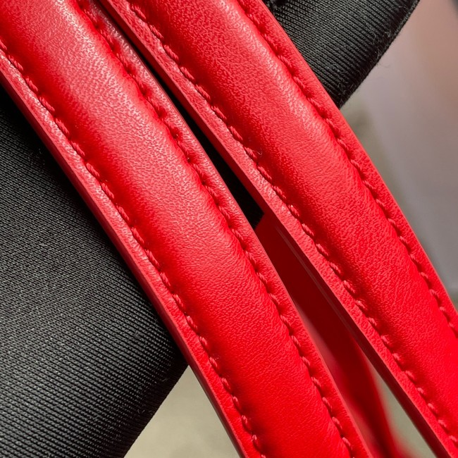 Celine FLAT CABAS NEW LUGGAGE IN GLOSSY CALFSKIN 123963 Ultra Red