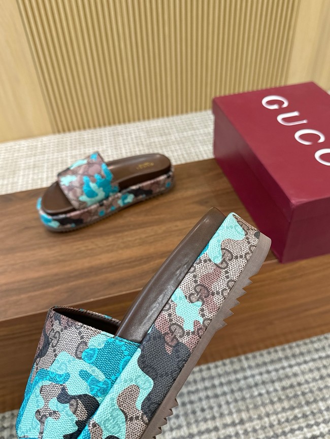 GUCCI Womens platform slide sandal 87185-2