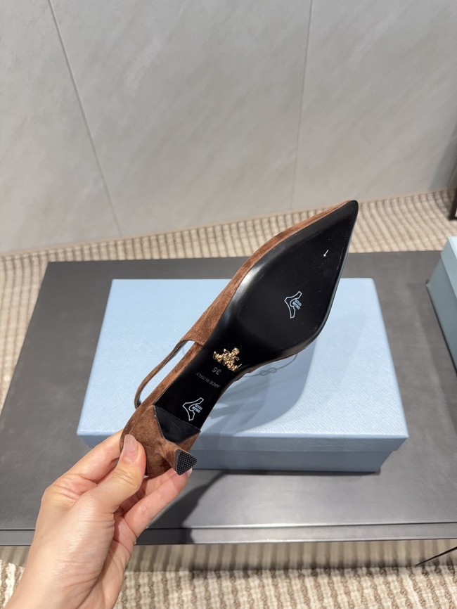 Prada leather slingback pumps 1I901M-2