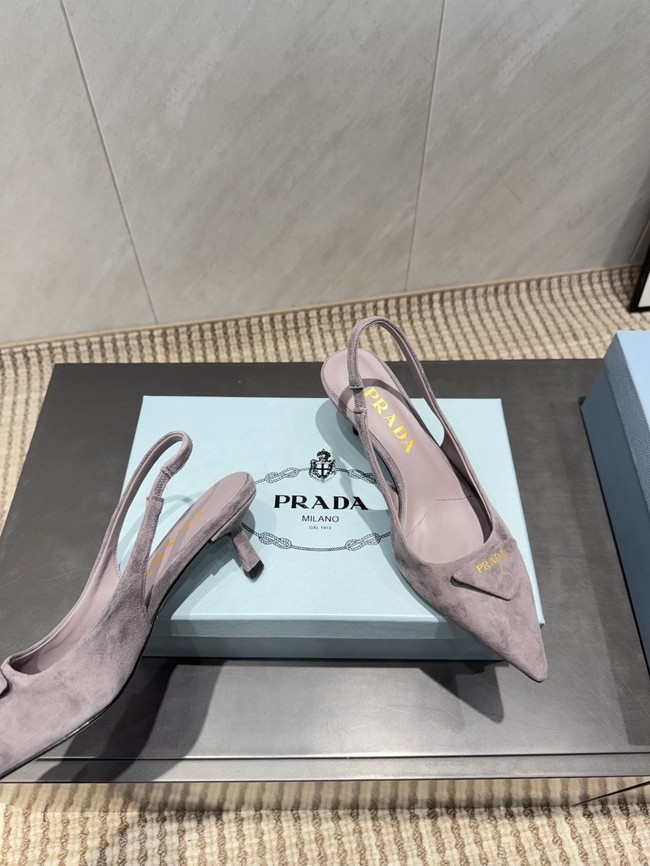 Prada leather slingback pumps 87220-1