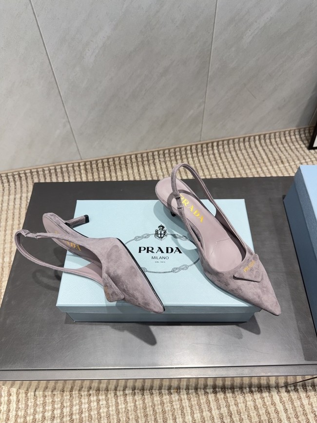 Prada leather slingback pumps 87220-1
