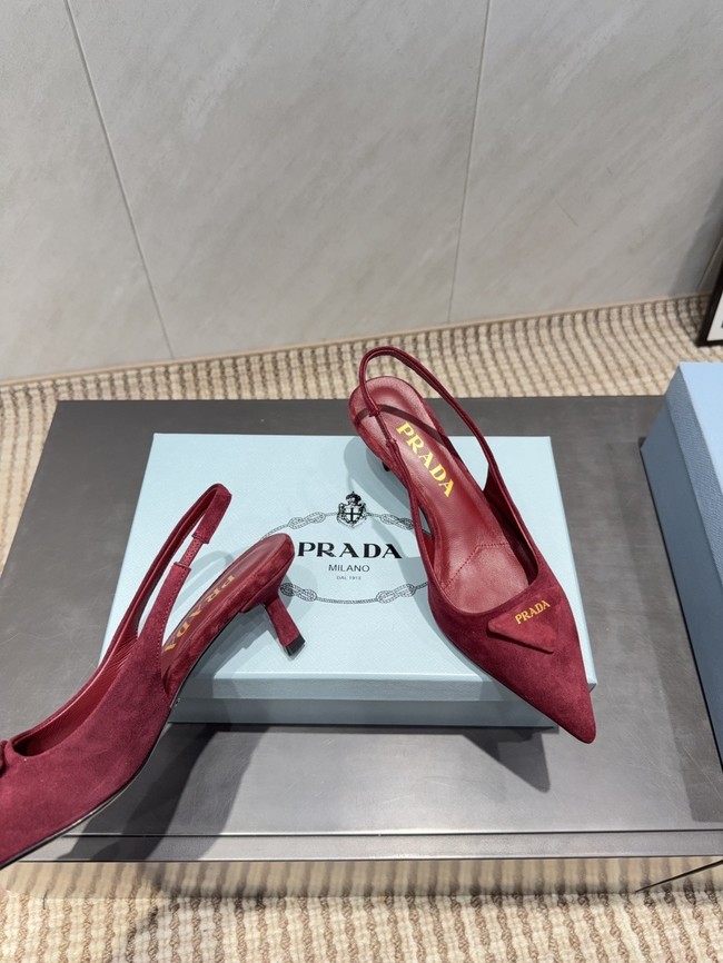 Prada leather slingback pumps 87220-3