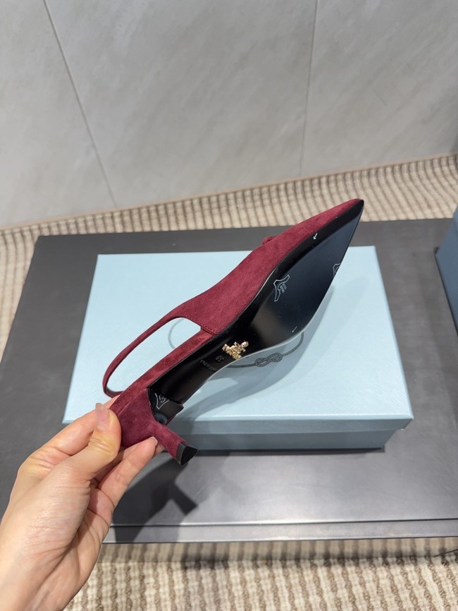Prada leather slingback pumps 87220-3