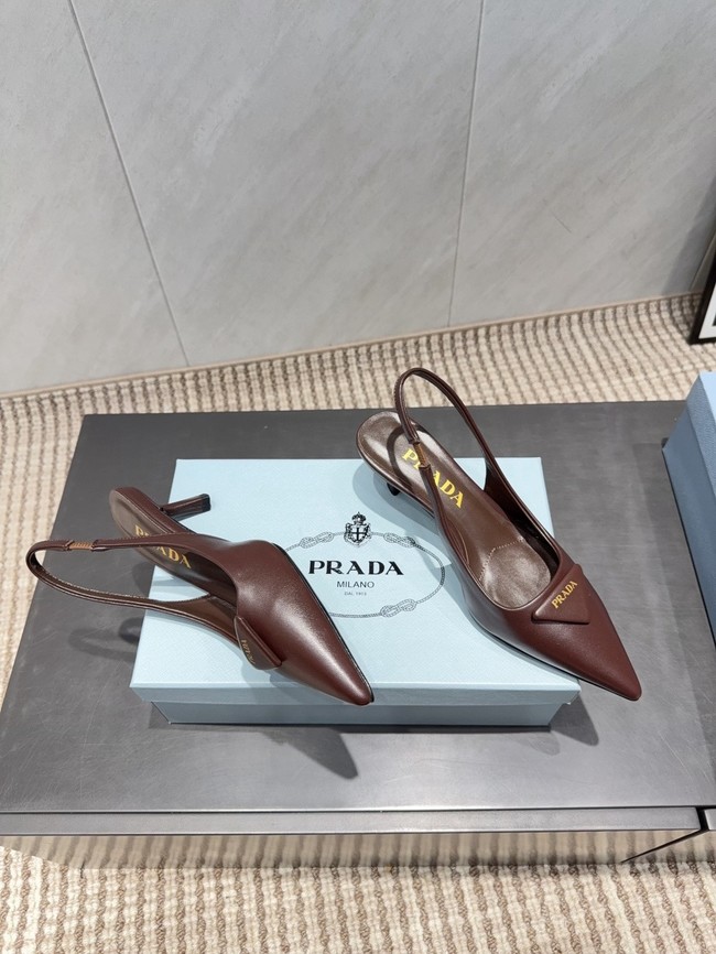 Prada leather slingback pumps 87220-6