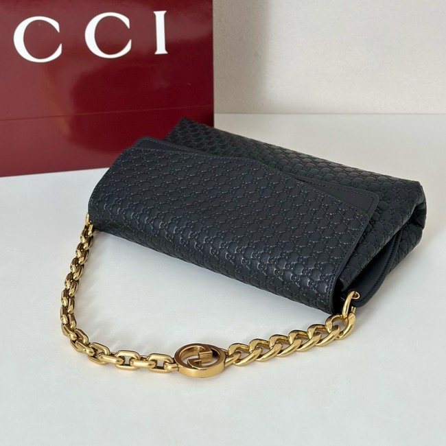 GUCCI Medium shoulder bag with chain 857622 black