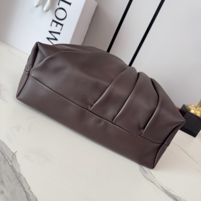 Loewe Leather Shoulder Bag 012537 dark brown