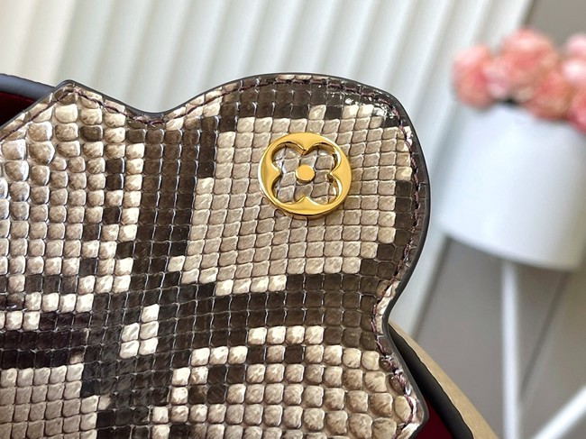 Louis Vuitton Capucines Mini M89369 light gray&gray Snake skin