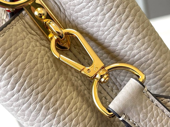 Louis Vuitton Capucines Mini M89369 light gray&gray Snake skin