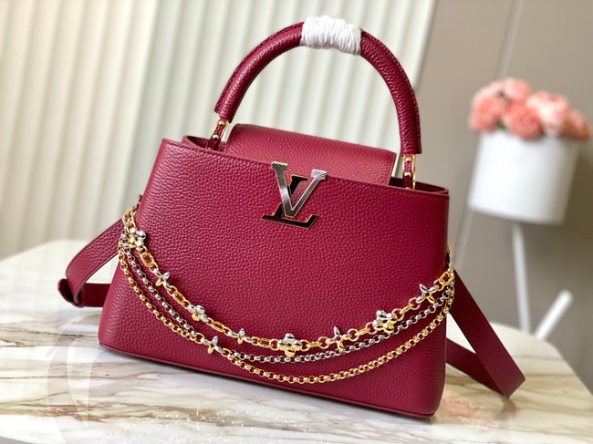 Louis Vuitton Capucines M25089 Grenat Red