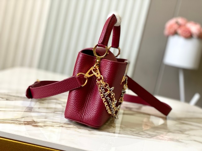 Louis Vuitton Capucines MINI M27038 Grenat Red