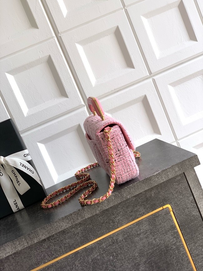 Chanel Flap Bag With Top Handle AS5805 PINK