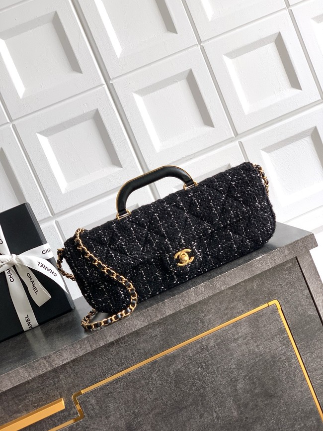 Chanel Large Flap Bag With Top Handle AS5807 BLACK