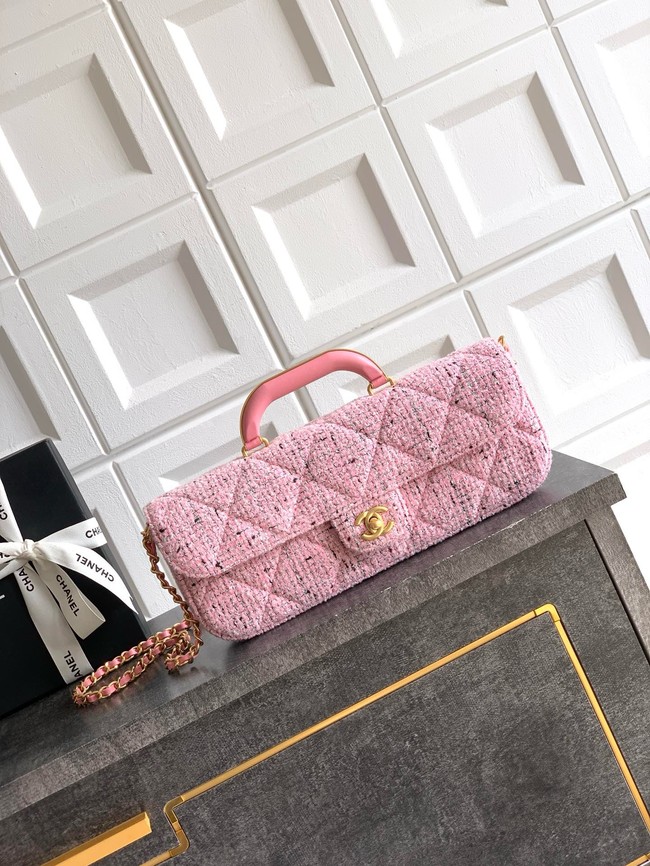 Chanel Large Flap Bag With Top Handle AS5807 PINK