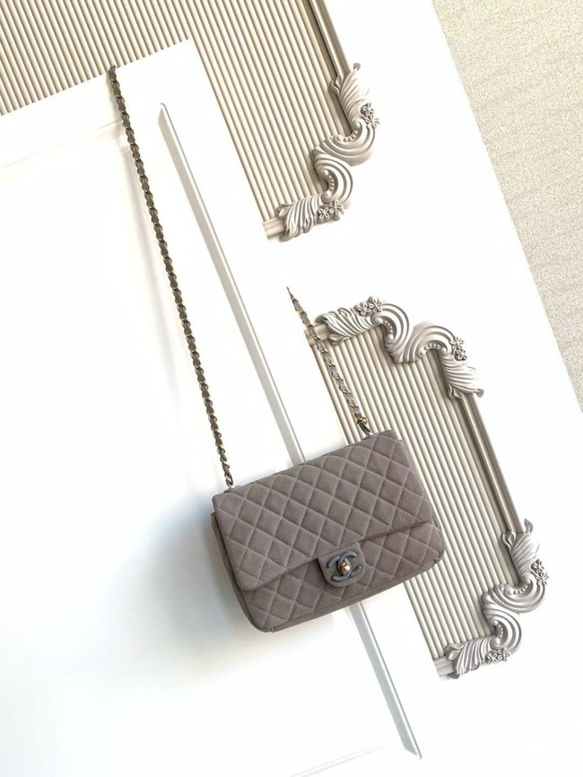 CHANEL Classic Handbag AS5991 gray