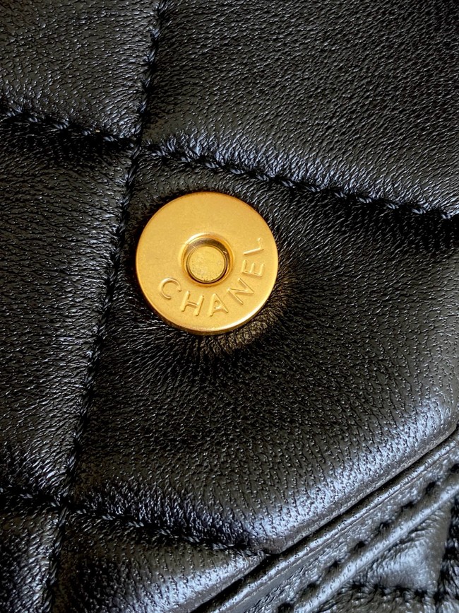 Chanel Lambskin Bowling Bag AS5791 black