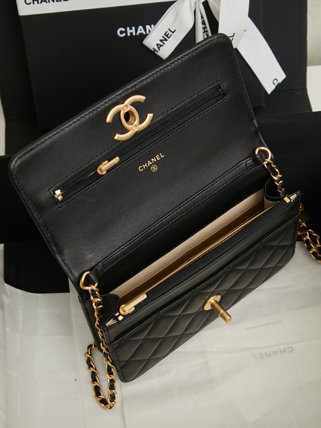 Chanel Wallet On Chain AP3938 black
