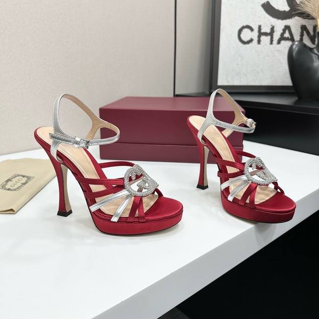 GUCCI Womens pump with crystal Interlocking G 21045-4