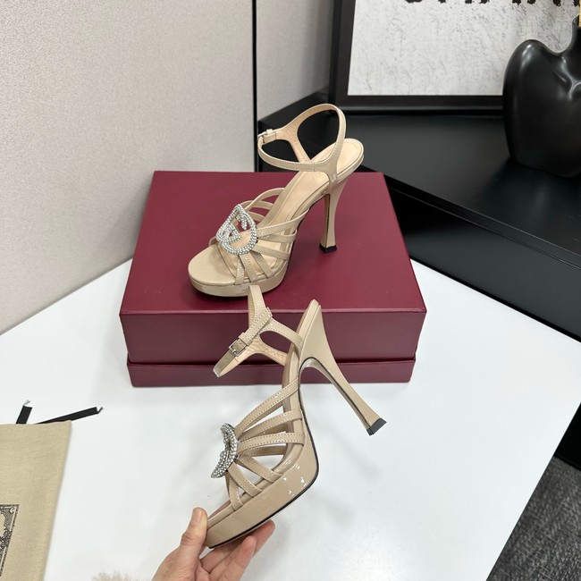 GUCCI Womens pump with crystal Interlocking G 21045-6