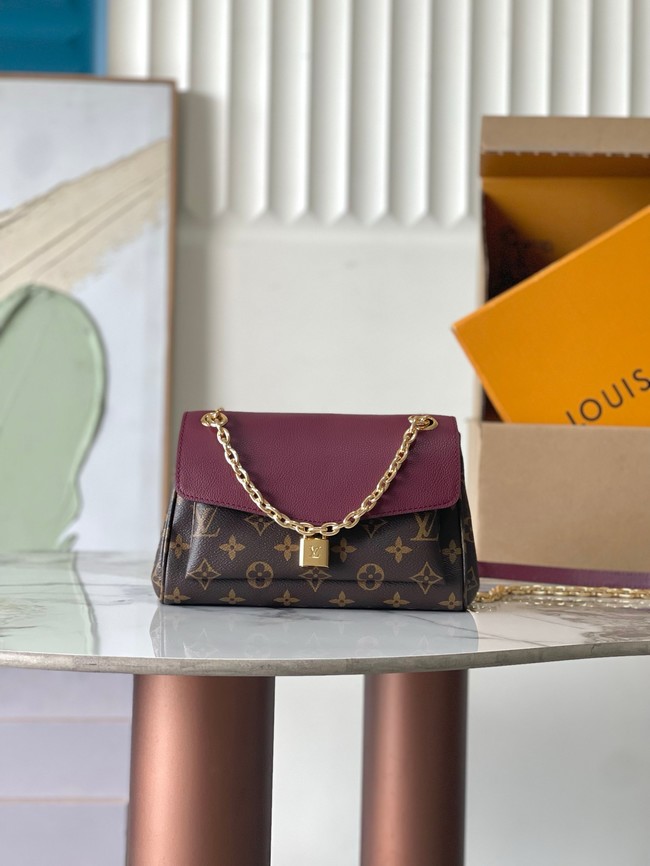 Louis Vuitton Monogram Canvas Original Leather M26285 Purple red