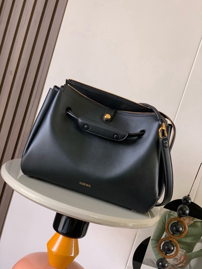Loewe Large soft calfskin leather Madrid bag 9148 black