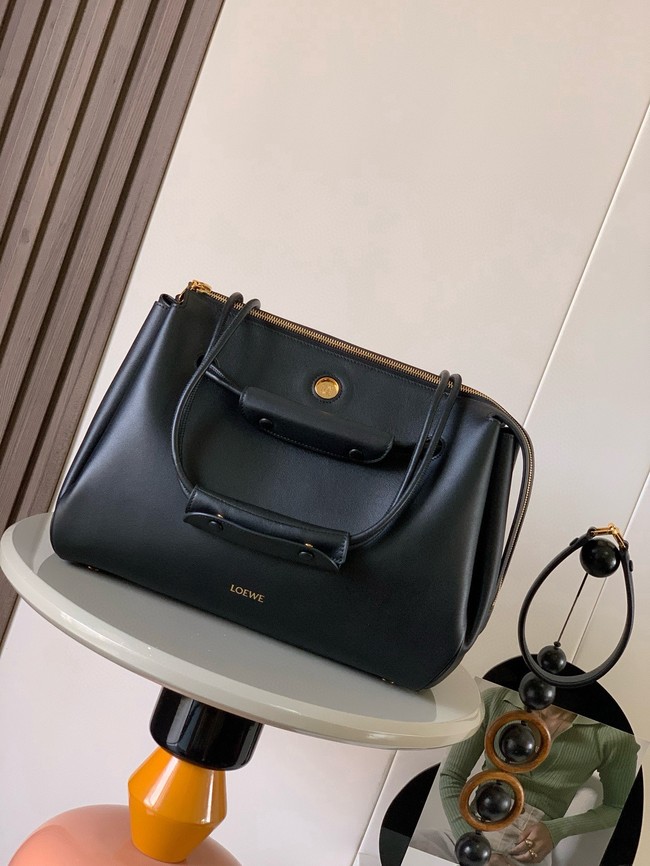 Loewe Large soft calfskin leather Madrid bag 9148 black