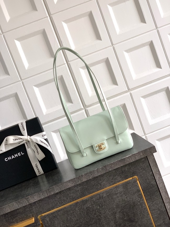 CHANEL Small Flap Bag AS6130 Light Green