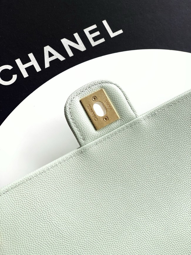 CHANEL Small Flap Bag AS6130 Light Green