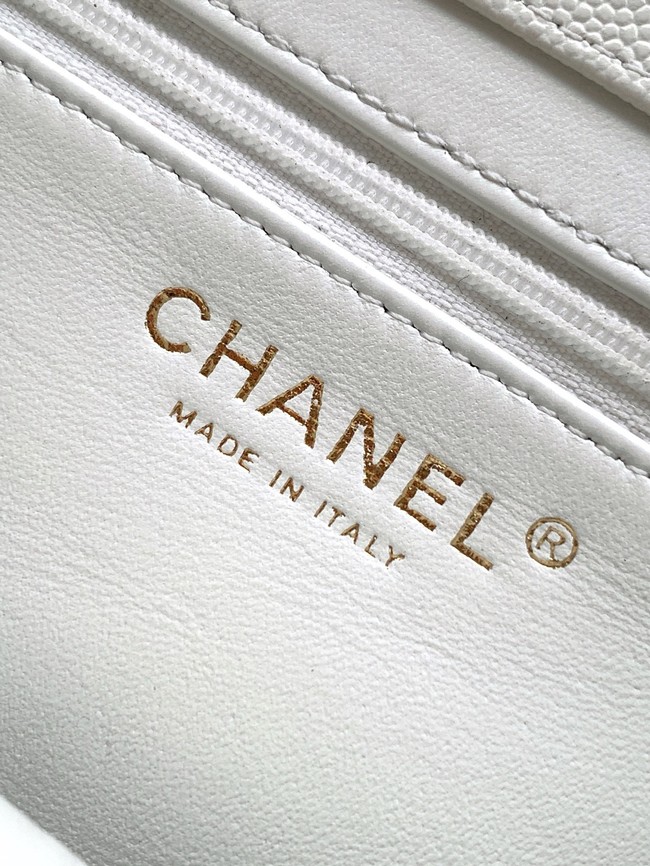 CHANEL Small Flap Bag AS6130 white