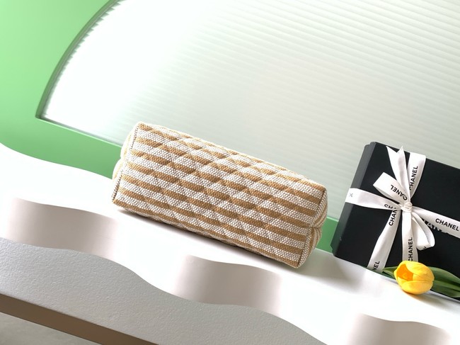 CHANEL Zipped Case AS4988 Dark Beige