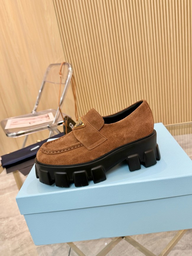 Prada suede loafers 55707-1