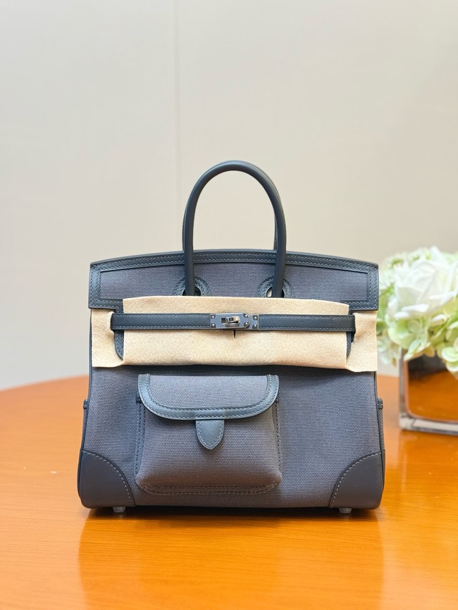 Hermes Birkin Toile & Cuir H6987-3