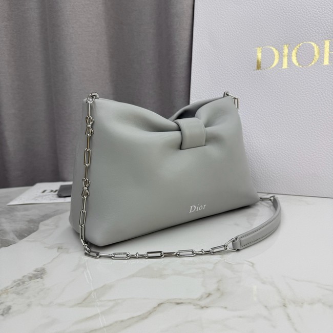 Small Dior Bow Bag Lambskin M0715P gray