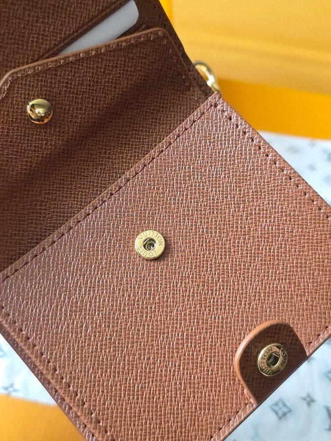 Louis Vuitton Charms Pocket Wallet M27679 brown
