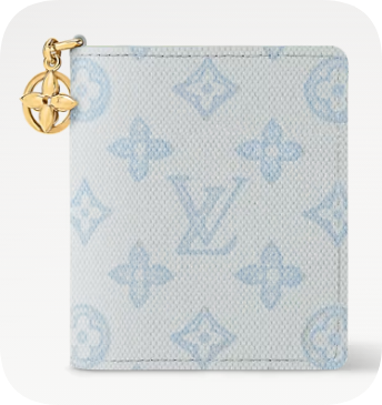 Louis Vuitton Charms Pocket Wallet M27679 light blue